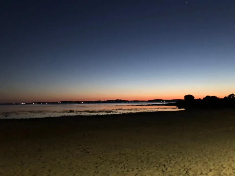 Coucher de soleil sur le Bassin d’Arcachon à Arès